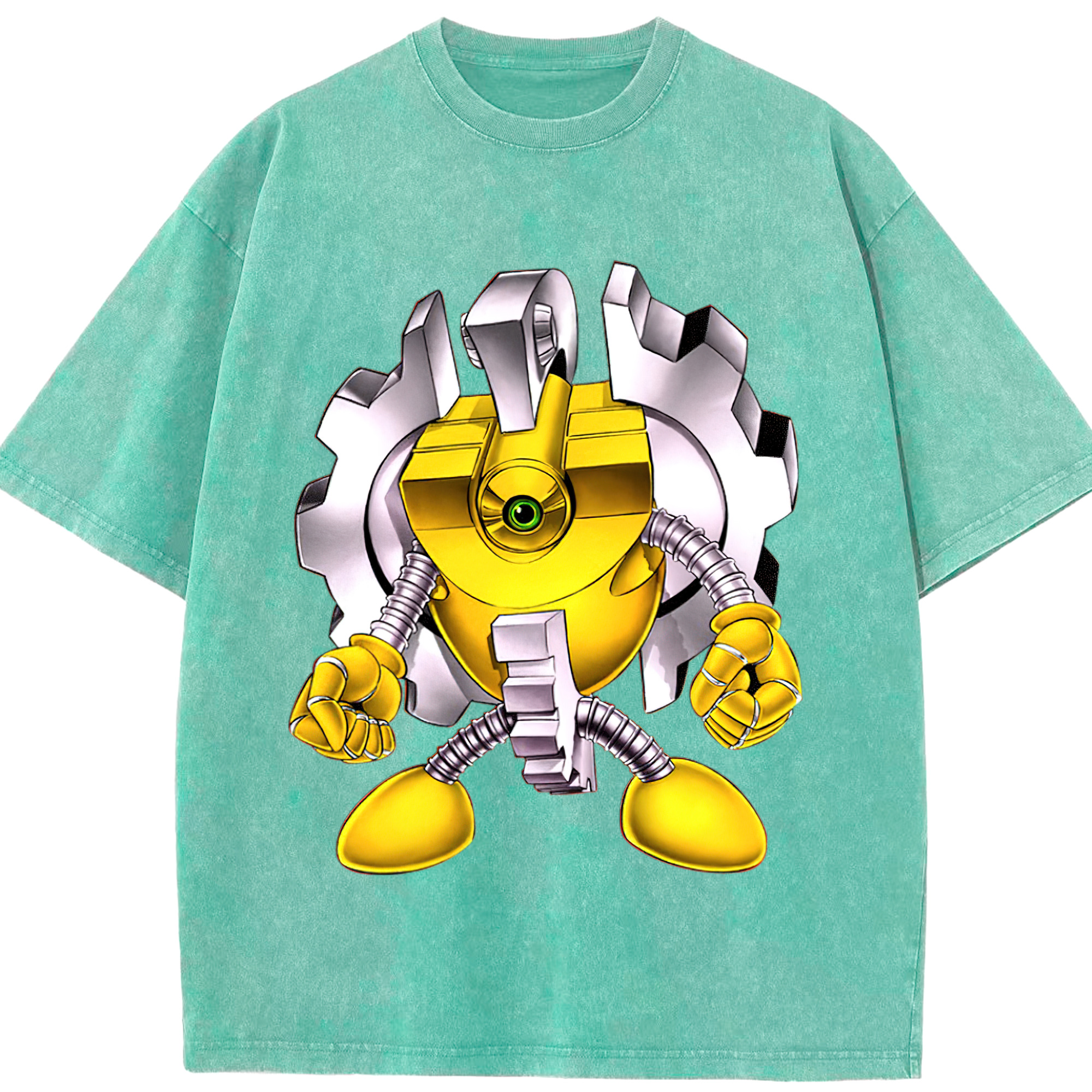 （画像用） 遊☆戯☆王 Yu-Gi-Oh! 綿100% ヴィンテージ風 半袖Tシャツ（フロントプリント）